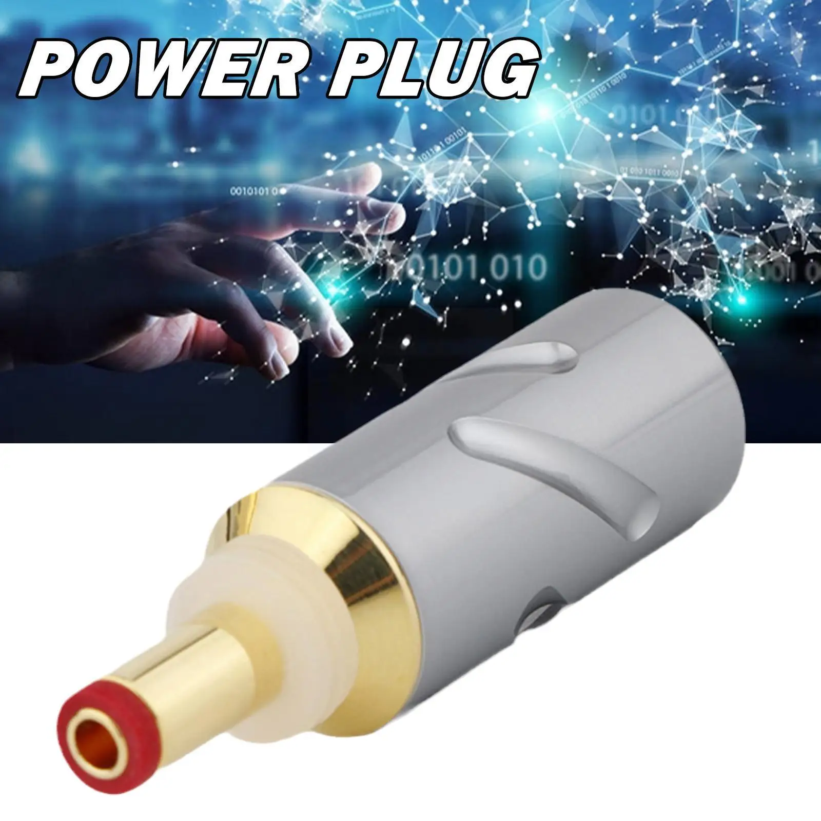 

Monosaudio 21g 25g Connector Jack -2.1g -2.5g 24k Gold-plated Female Power Plug For Audiophile Applications Q3s8