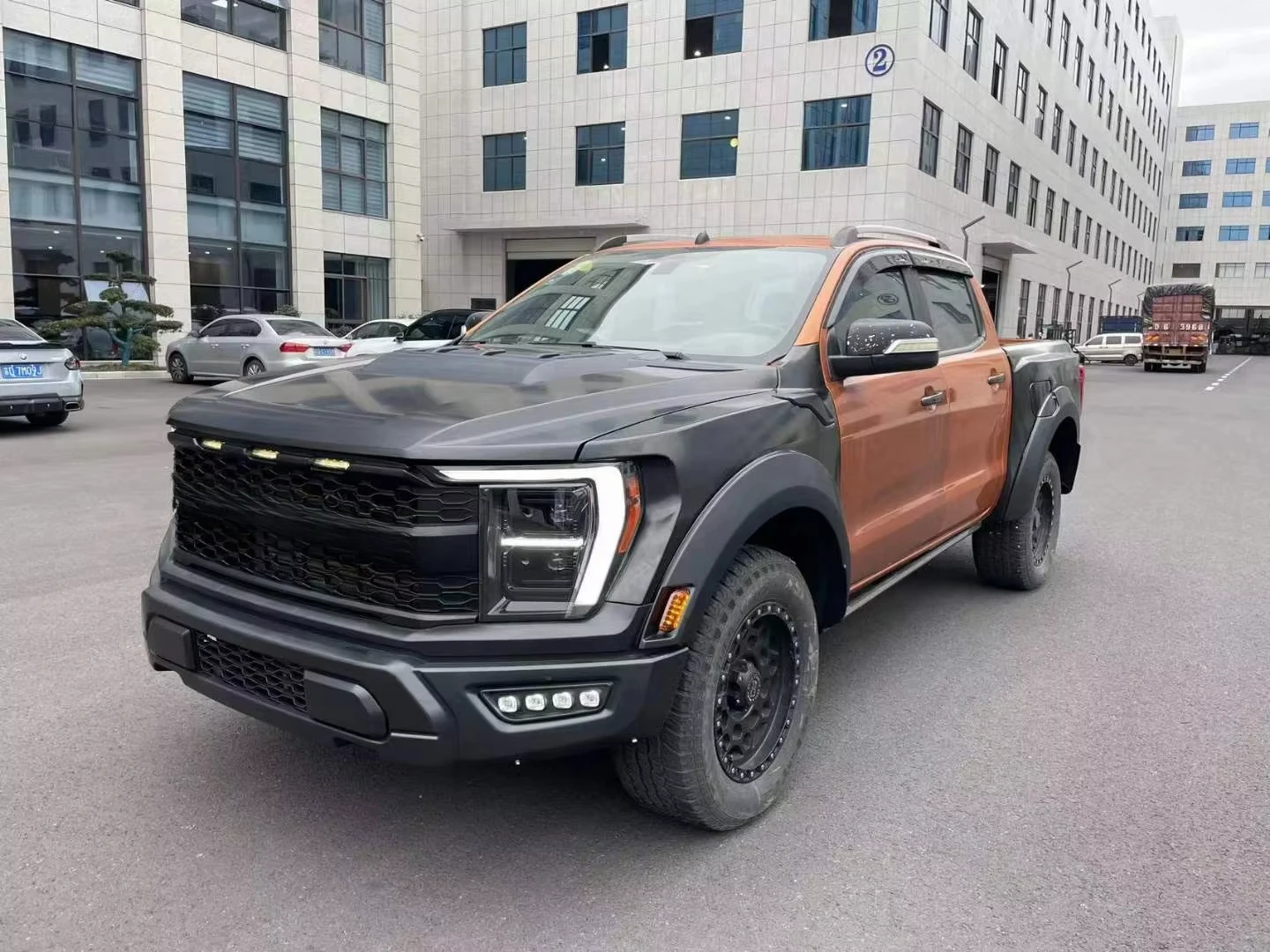 Комплект F150 Raptor Style для обновления переднего и заднего бампера Ranger 12-21