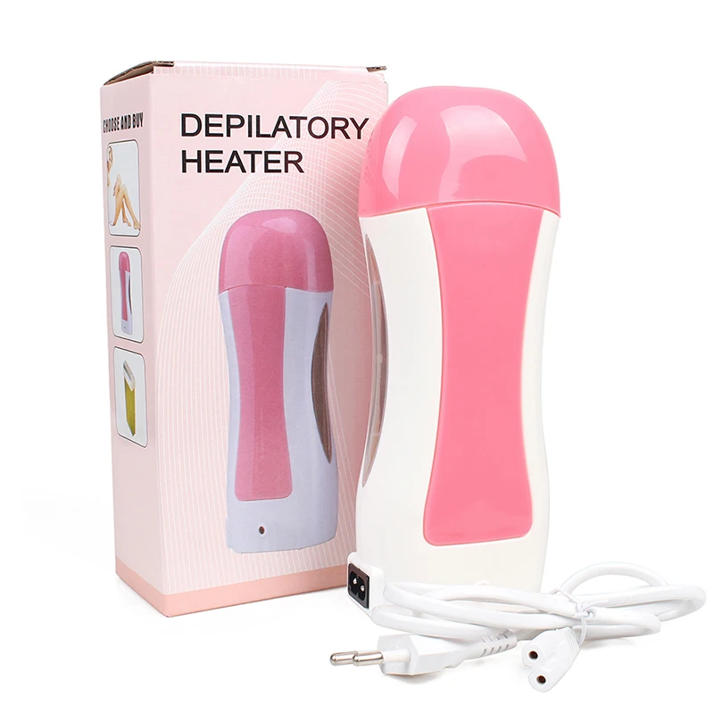 Electric Hair Removal Wax-melt Machine Heater Portable Epilator Roll on Professional Depilatory Heater Skin Care Tools EU Plug