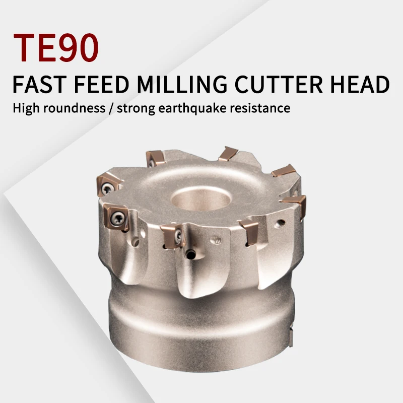 TE90-40-22-6T TE90-63-22-8T Double-Sided Internal Cooling Water Outlet High Strength High Toughness  4NKT Blade Milling Cutter