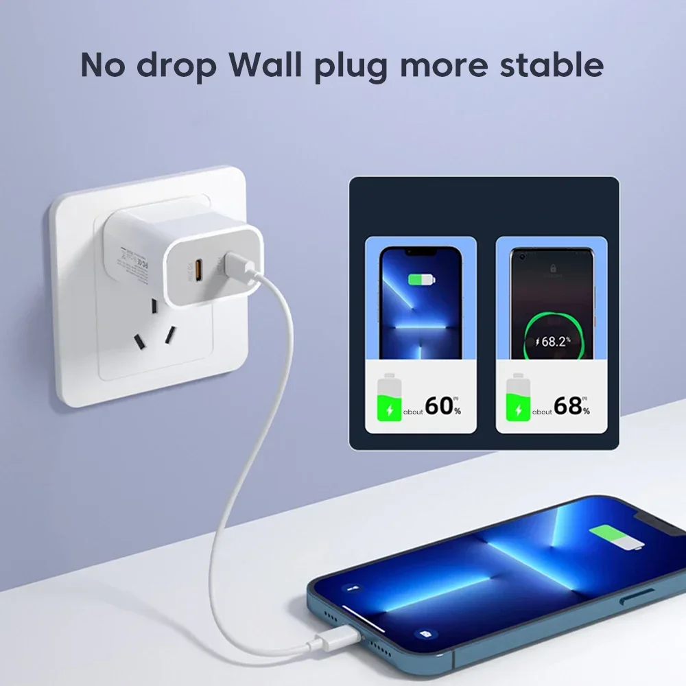 Olaf 40 Вт USB C Зарядное устройство Quick Charge QC3.0 PD Type Быстрое зарядное Телефон Для iPhone