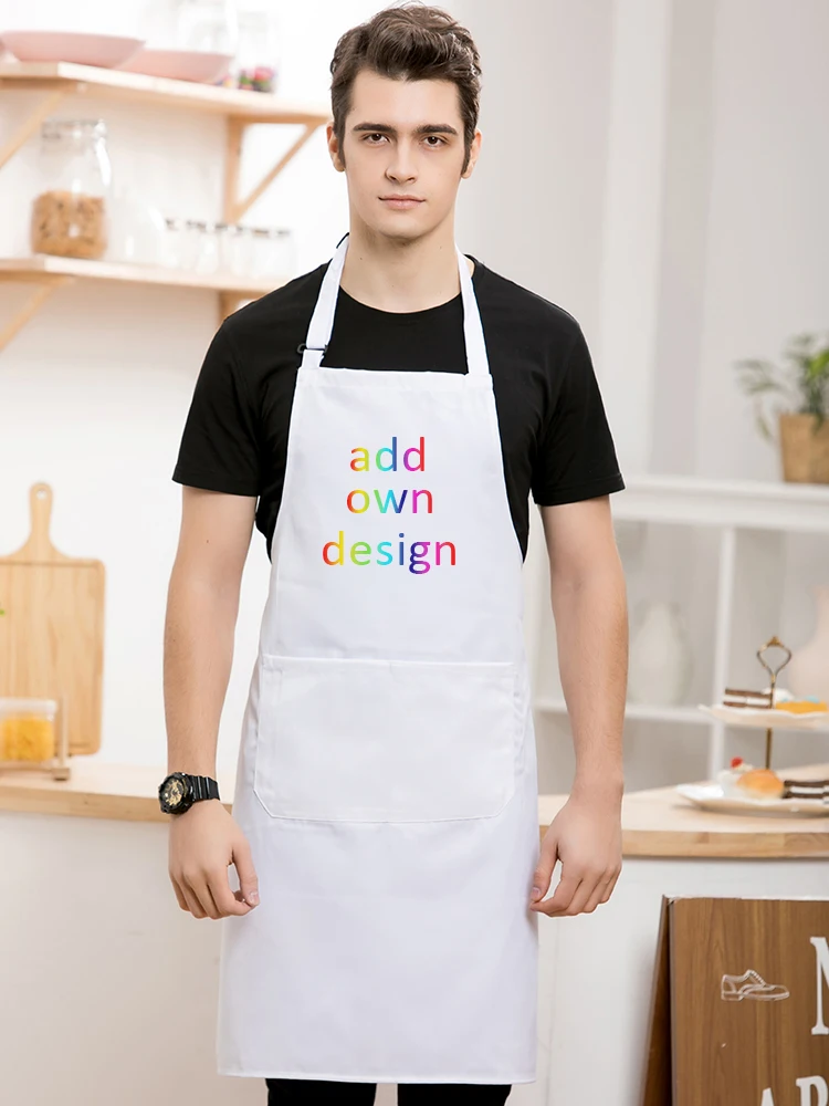 

Quick Food Restaurant Kitchen Chef Apron for Grillroom Sushi Pizza Beef Sandwich Shop Cook Bib Uniforms Printed Personality Logo