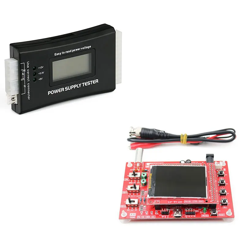 

Fully Assembled DSO138 2.4 Inch TFT Digital Oszilloskop Kit With Probe & 20+4 Pin LCD Power Supply Tester For ATX