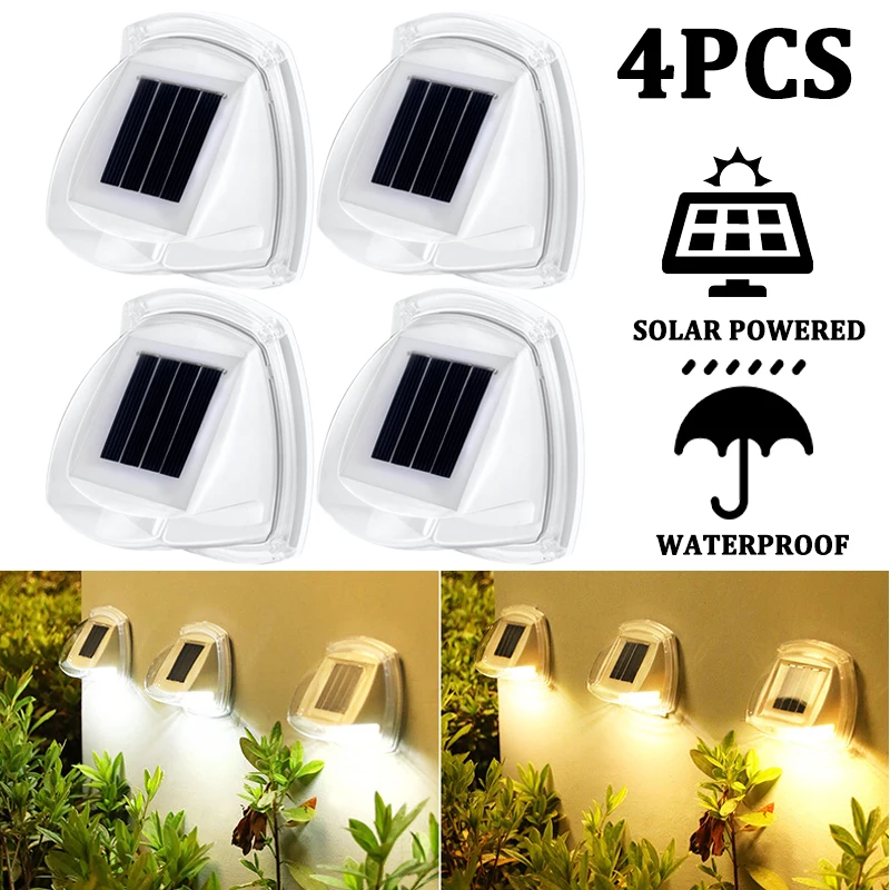 

8LED Solar Wall Lights Outdoor Garden Decoration Fance Lights IP65 Waterproof Wall Lamp For Villa Patio Balcony Exterior
