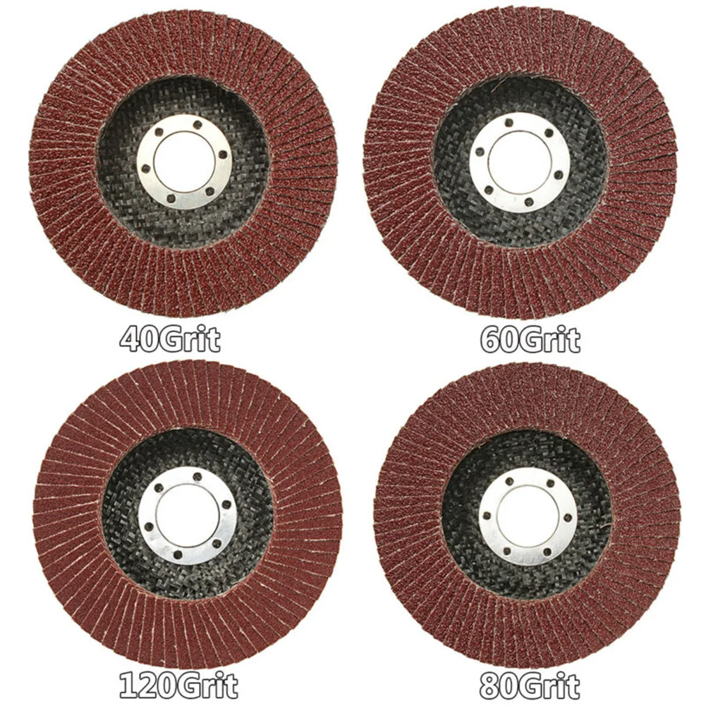 

4.5\" Flap Discs Grinding wheel Tool RPM 13300 Abrasives 12pcs Mixed Grit