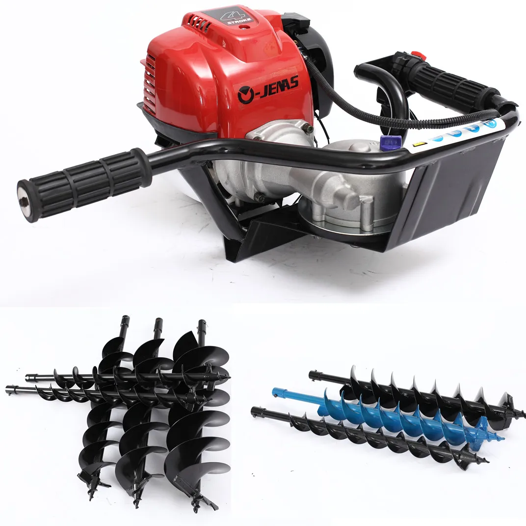 

2 stroke post hole digger earth auger 52cc petrol gas powered earth auger post gasoline auger