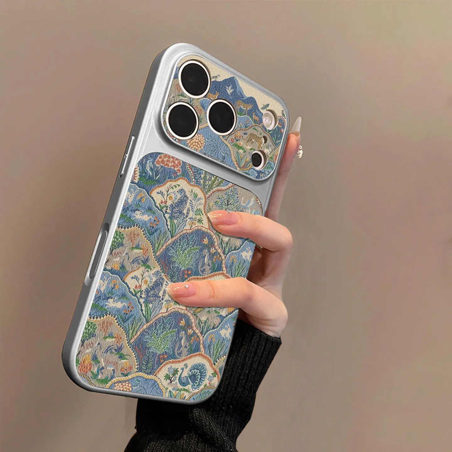 Фото Чехол для телефона в китайском стиле с павлином для iPhone 17 Pro Max, Air 16, E 15, 14, 13, 12, 11 Pro Max, 17E, 8, 7 Plus, X или серии 17 №1