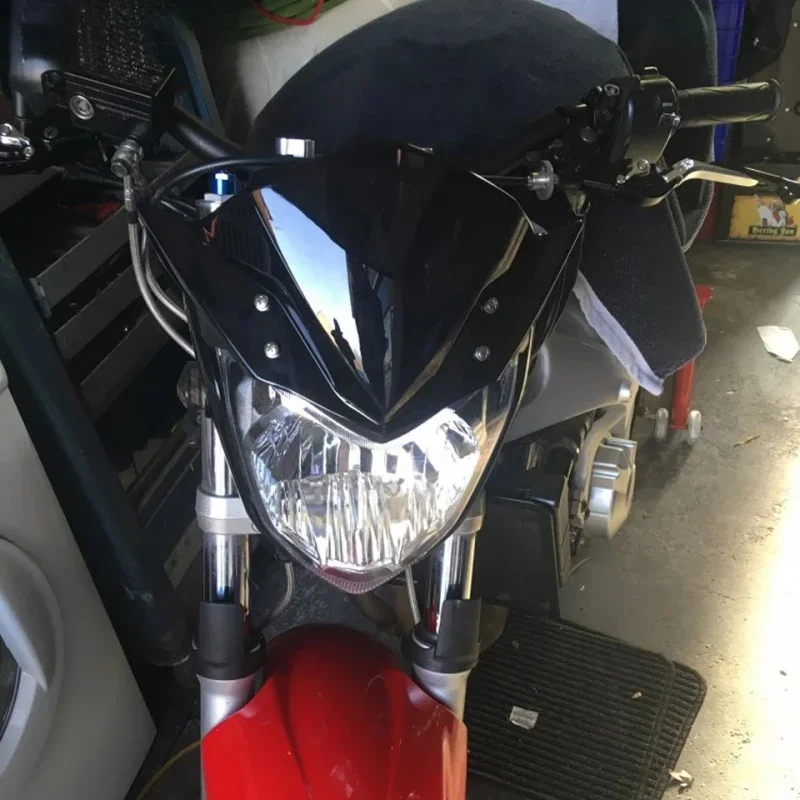 Для Yamaha FZ16 Fi V2.0 FZ 16 FZ-S FZS S 150 2014 2015 2016 2017 2018 мотоциклетное черное лобовое стекло