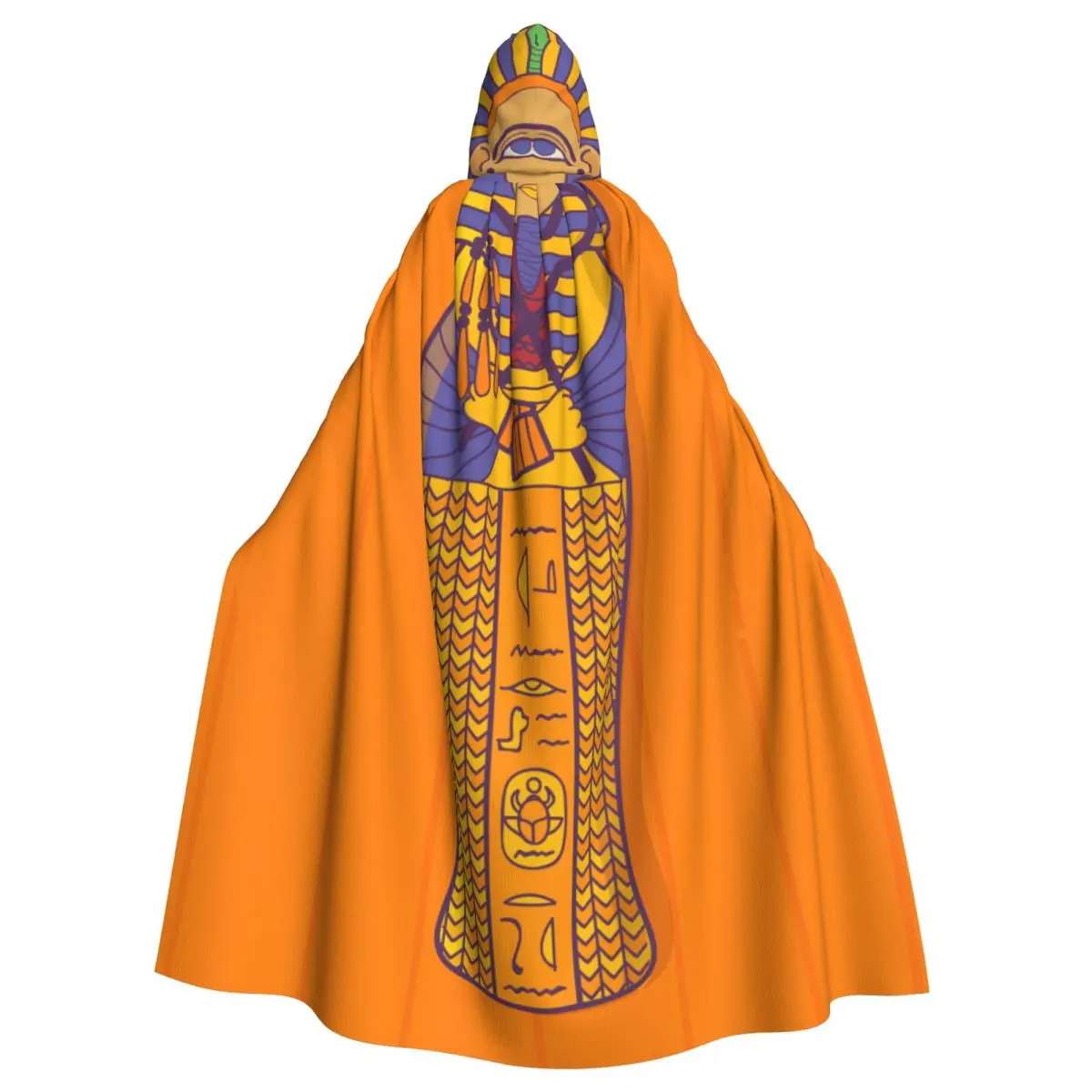 

Ancient Egypt Tomb Hooded Cloak Polyester Unisex Witch Cape Costume Accessory