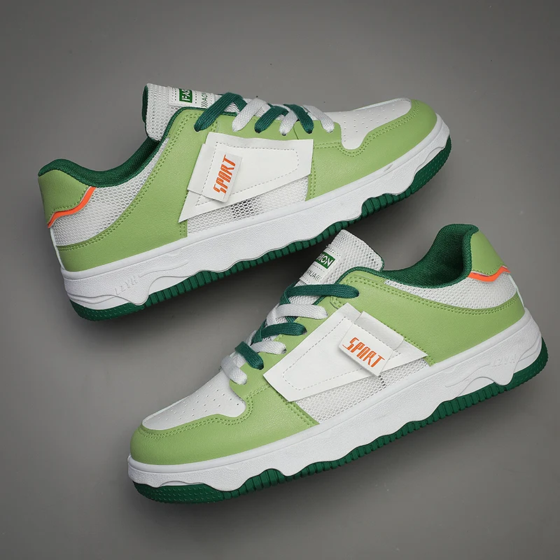 Men Platform Sneakers Casual Flat Skateboard Shoes Male Outdoor Sport Shoes Design Lace Up Vulcanized Shoes