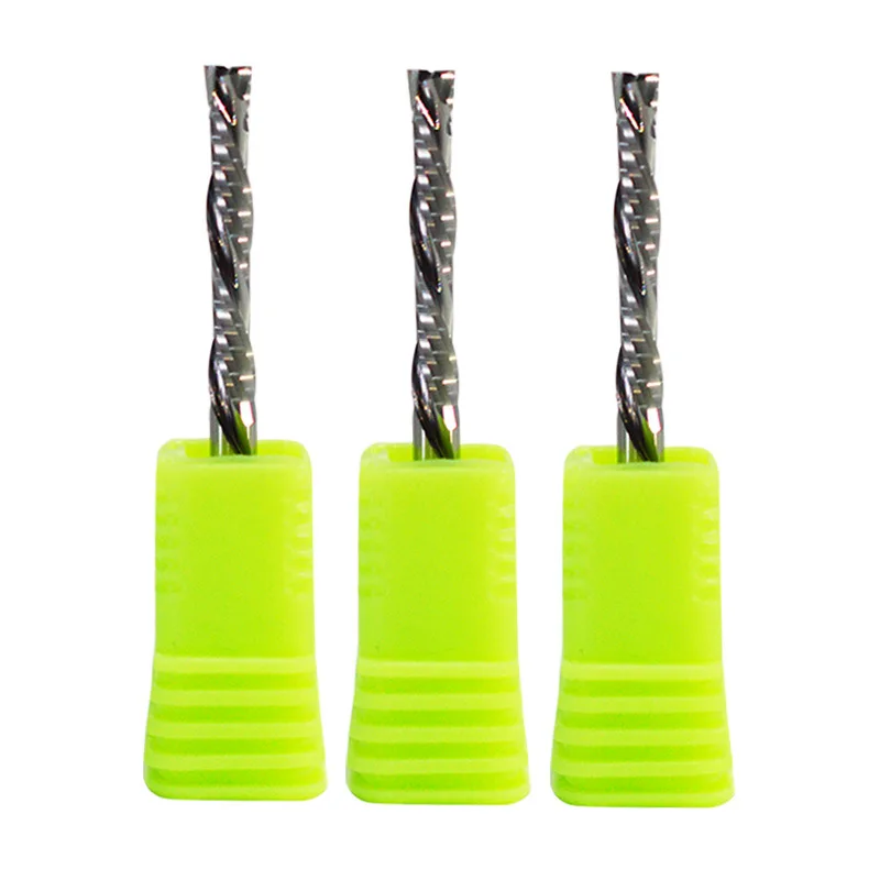 

1Pcs 3.175/4/5/6/8/10mm UP and DOWN Compound Cut Two Flutes Spiral Carbide Cutters for Compression Wood End Mill Cutter Bits