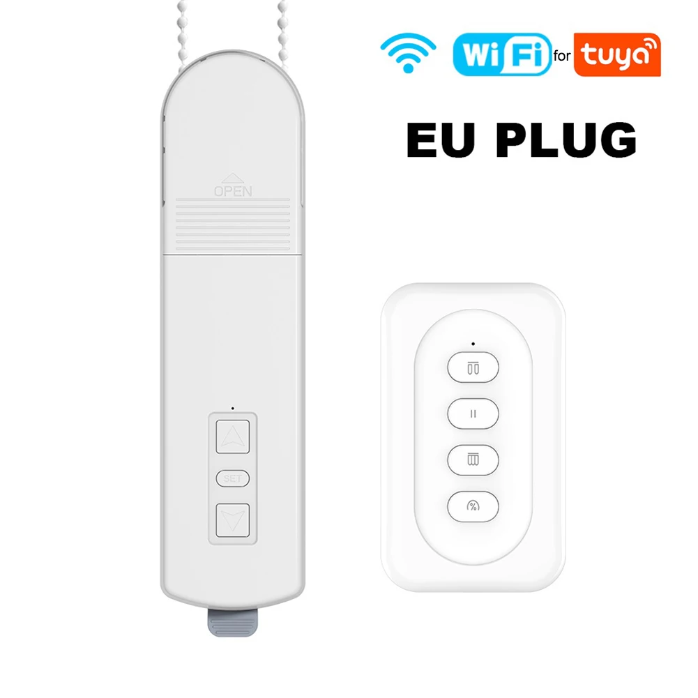 Фото Умные электрические рулонные шторы Tuya с Wi-Fi, голосовым управлением и дистанционным управлением через приложение для автоматизации оконных систем №3