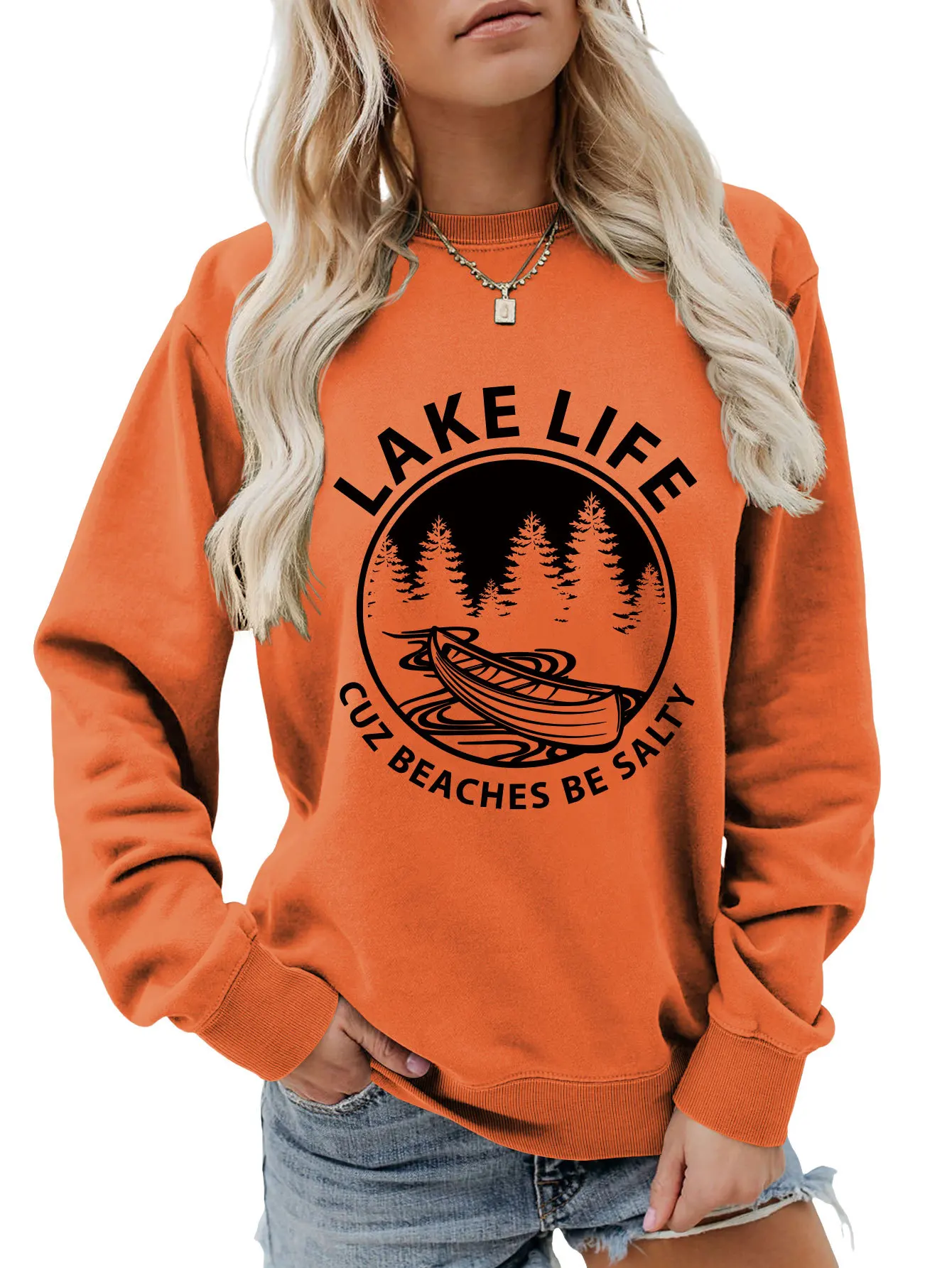 Женская футболка с длинным рукавом и принтом повседневный Свободный Топ круглым