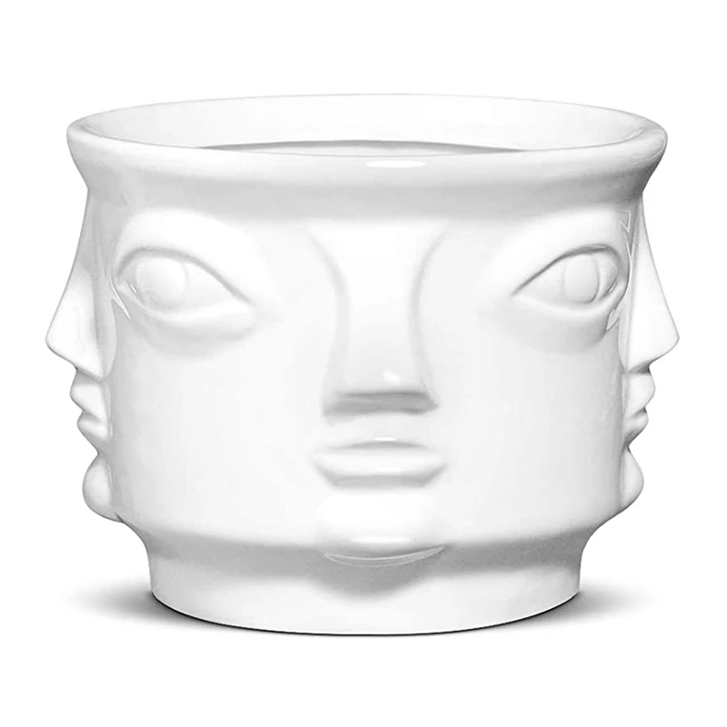 

Циферблат, керамический набор из 2, кактус с человеческой головкой, маленький цветочный горшок с дренажным отверстием