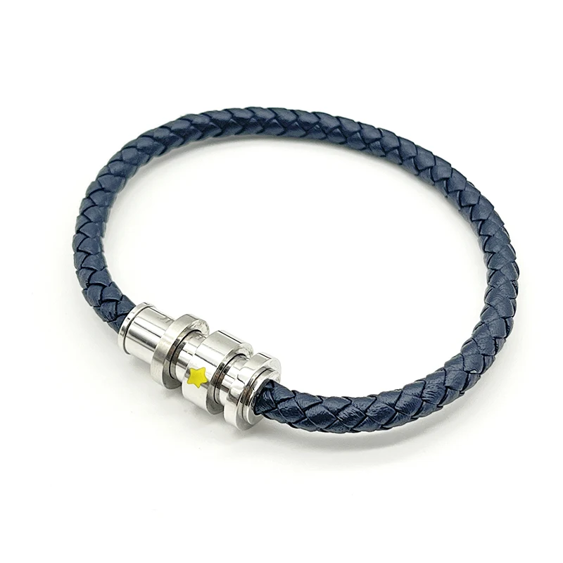 LAN MB Bracelet Luxury Designe Little Prince PU Leather Stainless Steel Magnetic Buckle Blue Red Hand Strap Love Gift