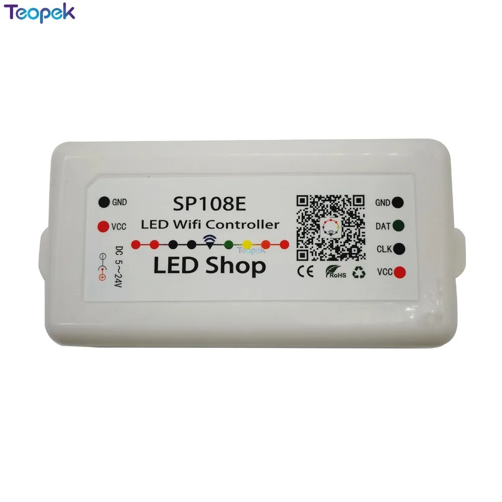 Контроллер светодиодных пикселей SP105E SP110E Bluetooth SP107E Музыка SP108E Wi-Fi для SK6812 WS2812B APA102