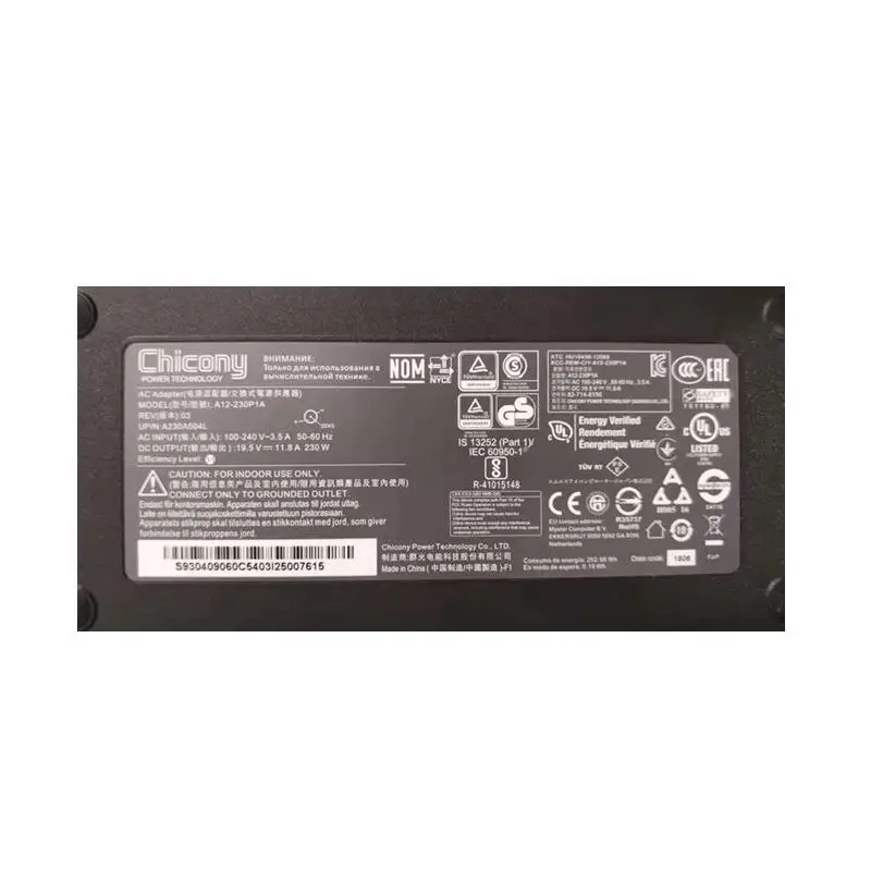 Оригинальный адаптер переменного тока для ноутбука MSI GE73VR GT72S GE63VR GT72VR - купить по