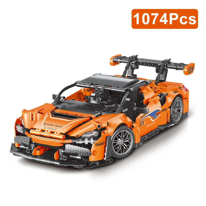 

Technical 1074Pcs Mechanical Famous Sport Car Model Building Blocks 1:14 City Super Racing Vehicle Bricks Toys Fo Kid Adult Gift