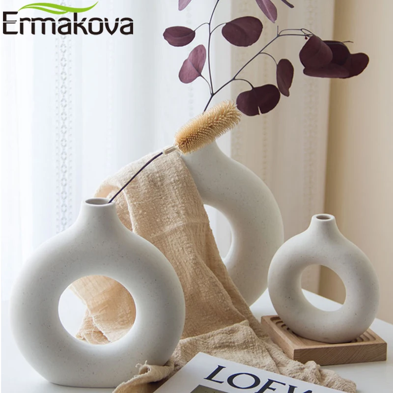 

Керамическая ваза Ermakova, украшение для интерьера, декоративная ваза, украшение для дома, гостиной, стола, полки