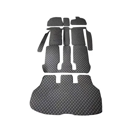 

Custom full set car floor mats + trunk mat for Right Hand Drive Nissan Elgrand E51 E52 2022-2002 7 8 seats waterproof carpets