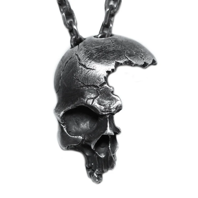 Мужское ожерелье с черепом в стиле ретро панк | Украшения и аксессуары