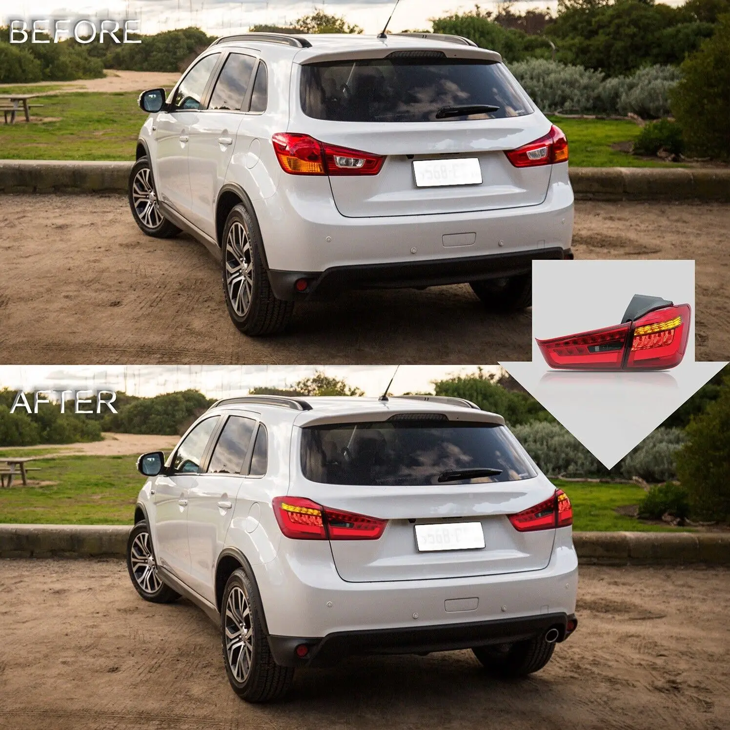 Светодиодные задние фонари для Mitsubishi Outlander Sport ASX RVR 2011-2019 со светодиодной