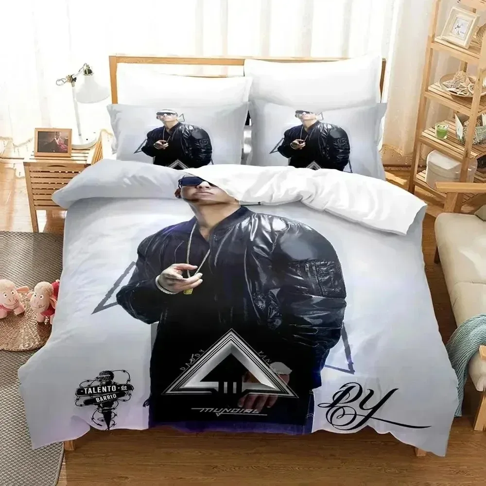 Фото Комплект постельного белья Daddy Yankee с 3D принтом, комплект постельного белья с наволочкой, пододеяльник, мягкое постельное белье королевского размера для дома №5