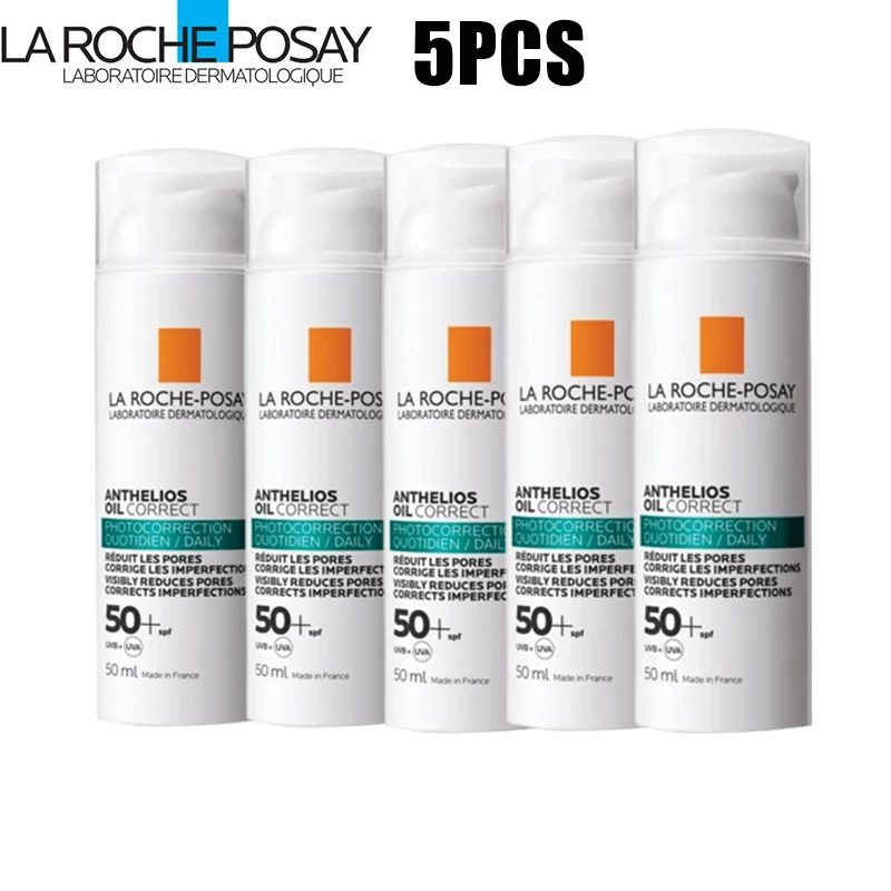 

3PCS La Roche Posay Anthelios Oil Correct Daily Gel Cream SPF50+ Antioxidant Anti-UV 50ml Whitening Repair Spots For Oily Skin