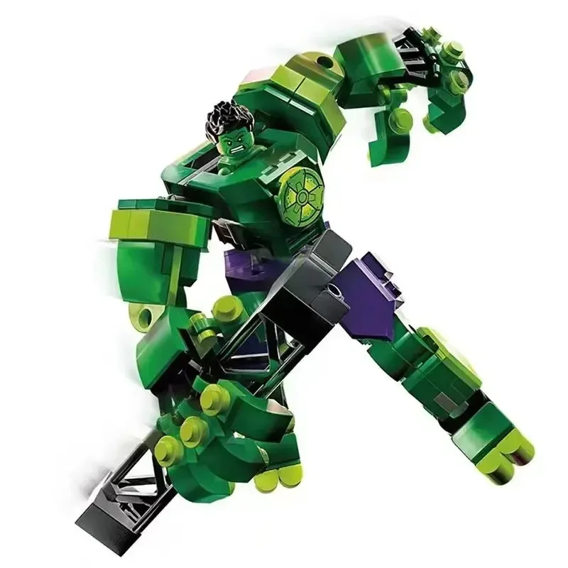 Строительные блоки супергероев Marvel экшн-фигурки кирпичи Человек-паук Железный