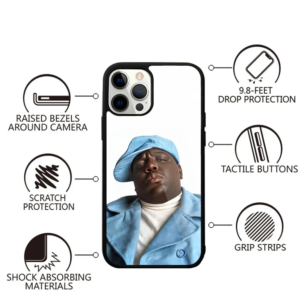 Чехол для телефона Notorious B-Biggie BIG iPhone 16 15 14 13 12 11 Plus Pro Max Mini Magsafe с магнитной
