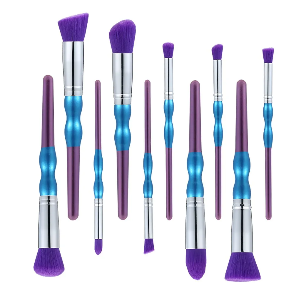 

Makeup Brushes Pincel Maquiagem 10 Pcs Gourd Two-color Wooden Handle Special Makeup Brush Setpinceis De Maquiagem