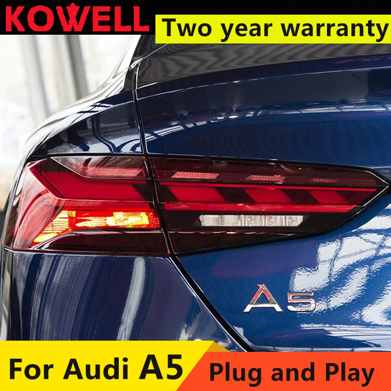 

Задний фонарь для Audi A5 светодиодный задние фонари 2017 2018 2019 2020, задний фонарь, динамический сигнал поворота, объектив проектора DRL, автомобиль...