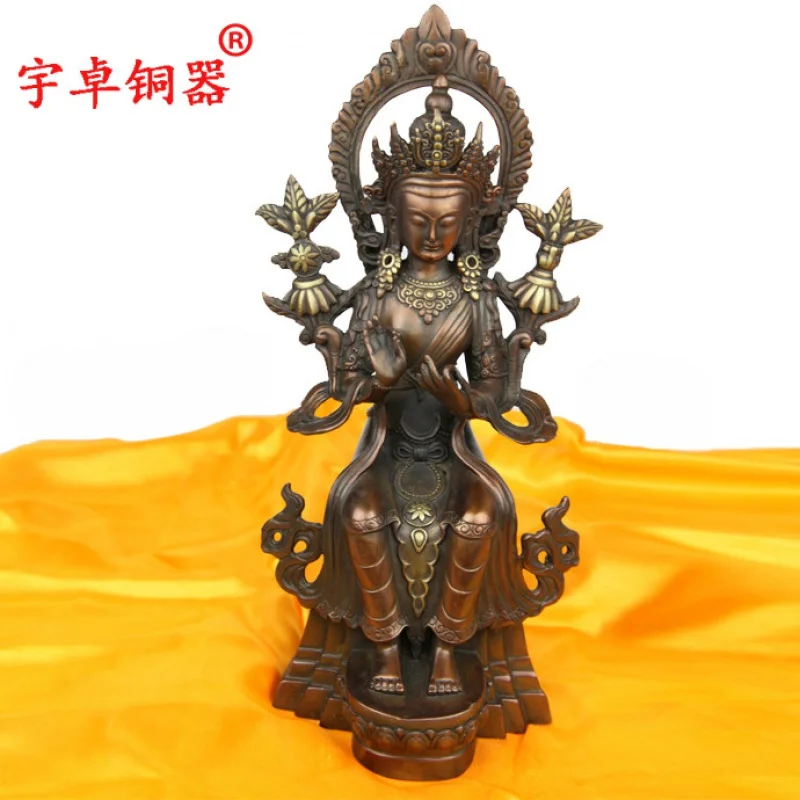 

Yuzhuo Bronze Ware Pure Copper Maitreya Brass Future Buddha Copper Crafts Ornaments