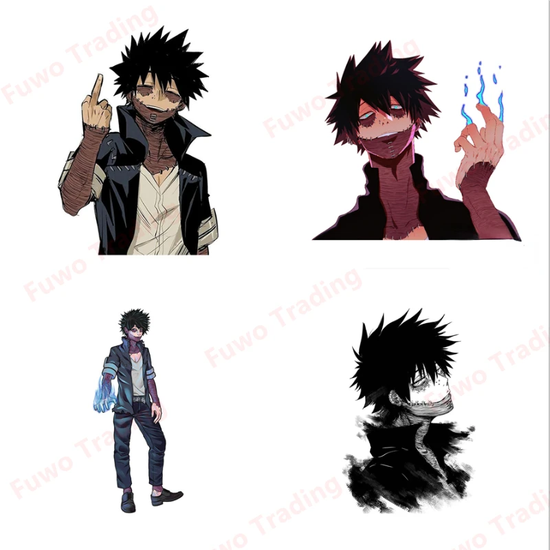 

Аниме забавная Автомобильная наклейка Dabi My Hero Академия Виниловая наклейка для окна мотоцикла кемпера бампера шлема грузовика ноутбука укр...