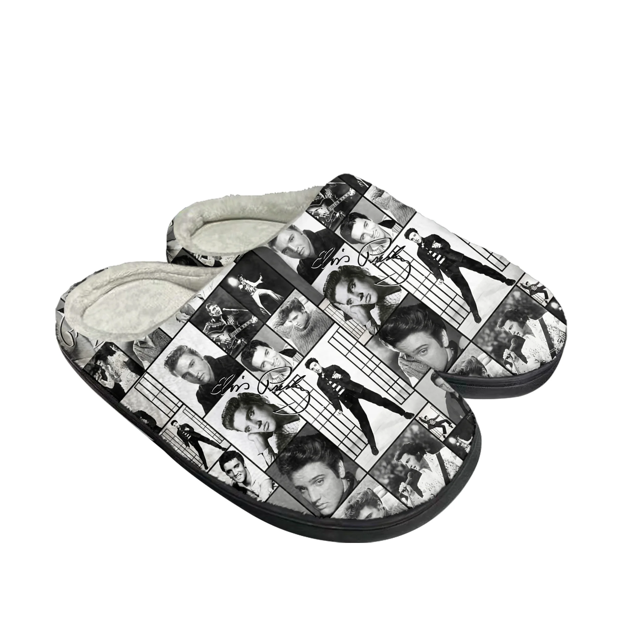 

Тапочки Elvis Aaron Presley рок Singer домашние хлопковые, тапочки на заказ, мужские и женские сандалии, плюшевые повседневные теплые тапочки