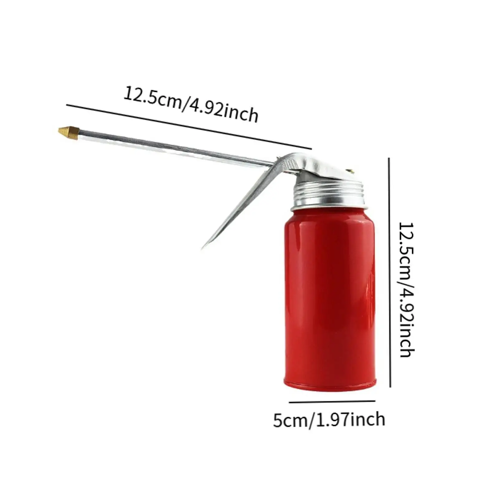 Металлическая смазочная банка с носиком