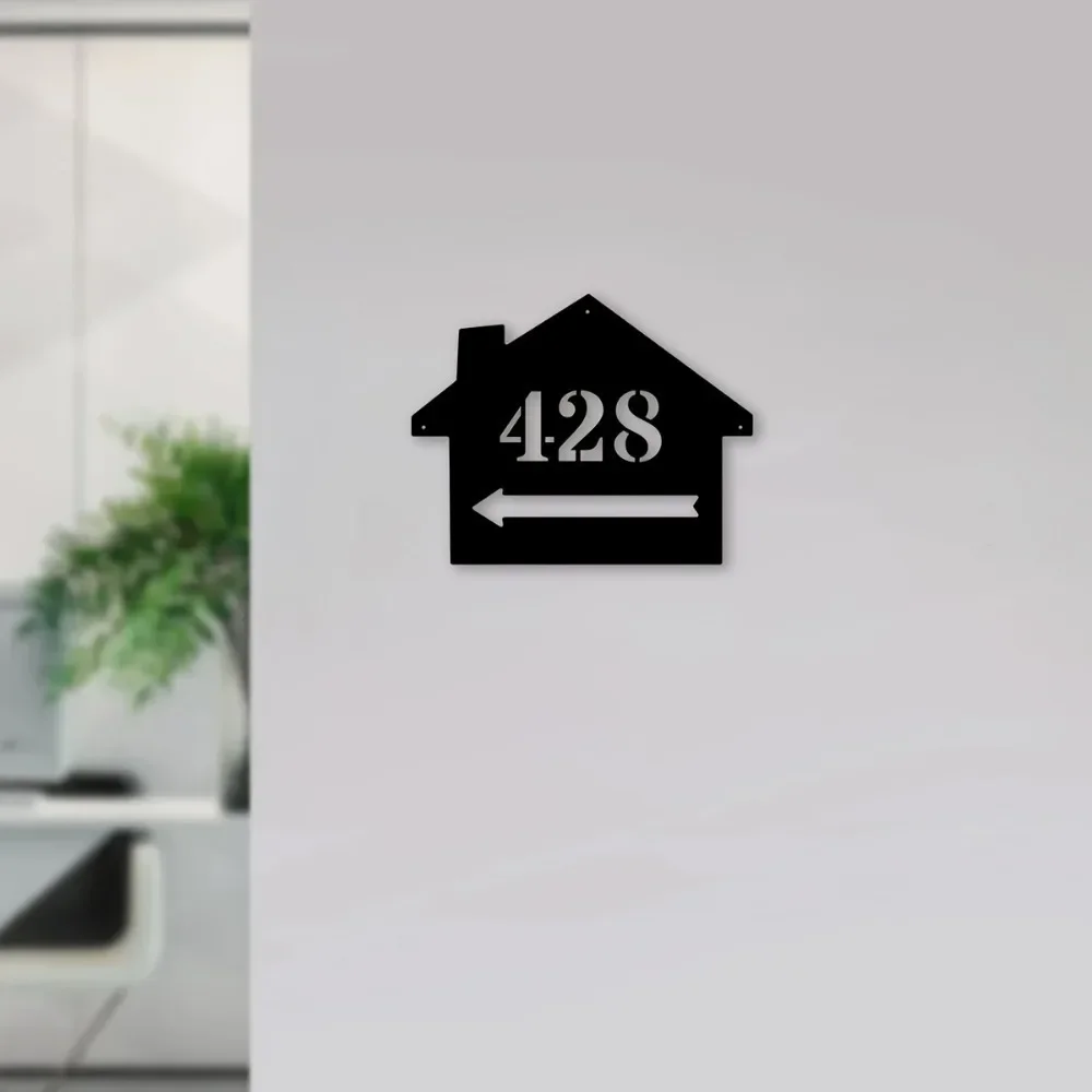 1 шт. металлическая табличка с номером дома настенный декор для прихожей