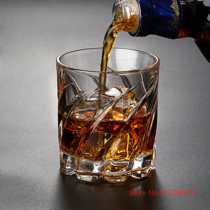 Вращающиеся стаканы для виски SHTOX в немецком дизайне хрустальные устойчивые