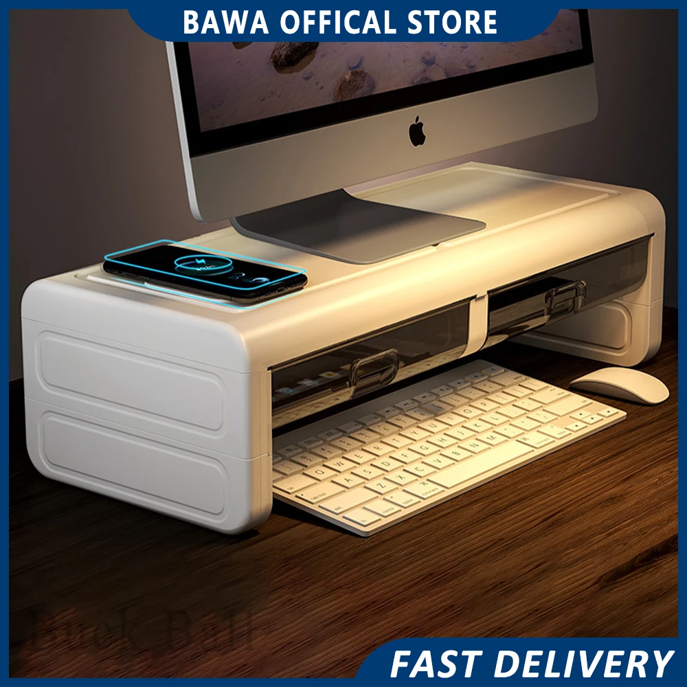 

Monitor Stand Wood Desktop Computer Support Monitor Riser Holder Penlar Monitor Stand Pc Laptop Macbook Home Office Desk Gifts