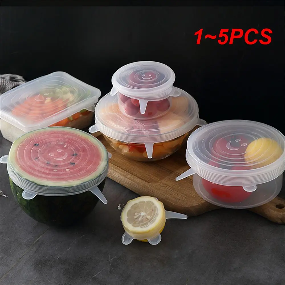 

1-5 шт., герметичная Нетоксичная Крышка для кухонной посуды