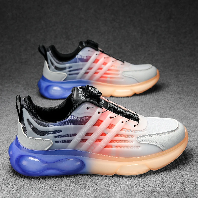 

Men's Fashion Casual Sneakers Mesh Round Toe Lightweight Outdoor Comfortable Lightweight Fashion Versatile Breathable Trend
