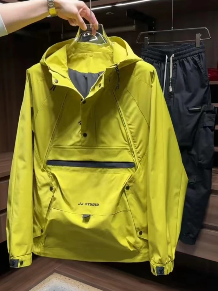 Мужской пуловер с капюшоном уличная куртка весенняя новая модная брендовая