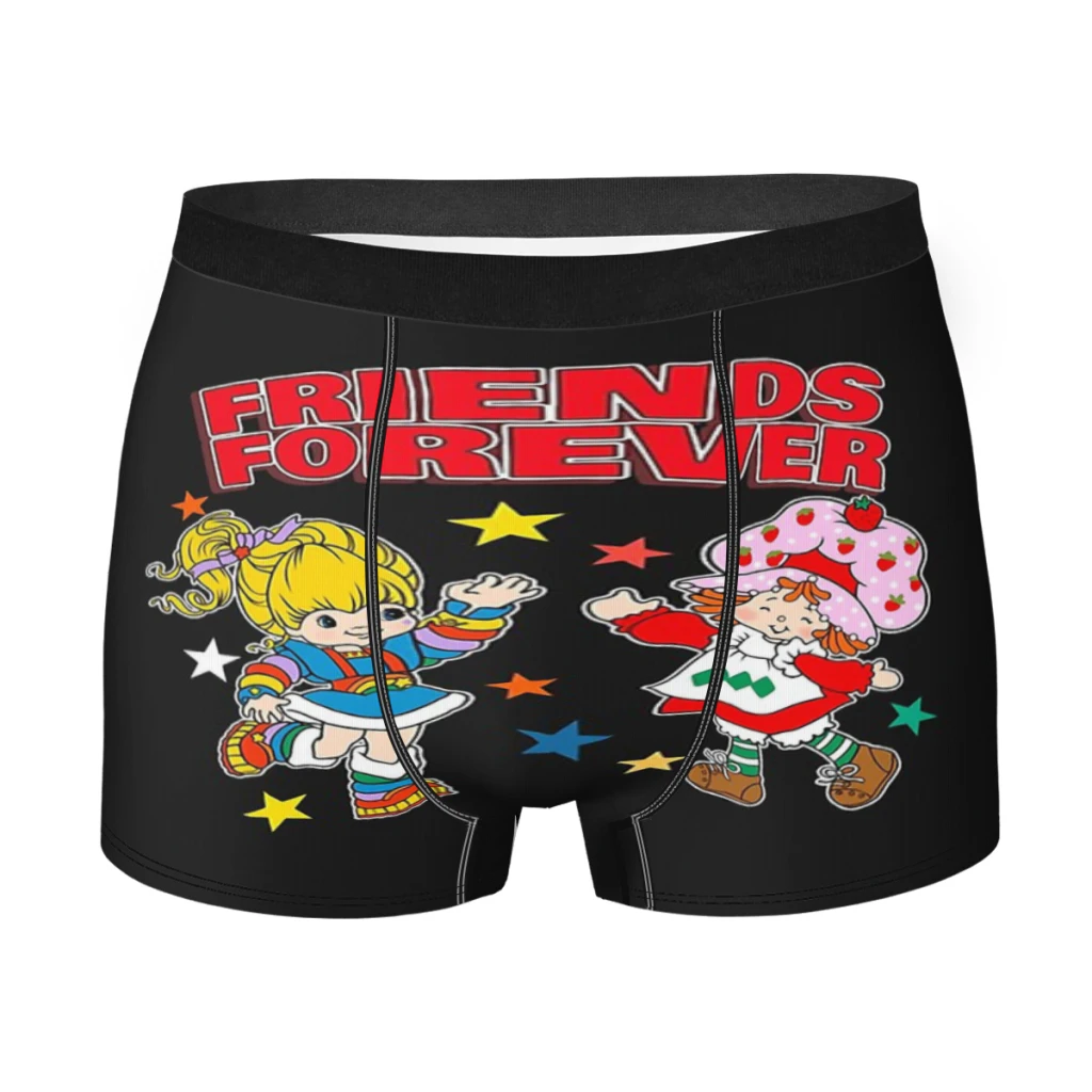 

Friends forever Men Boxer Briefs Underwear Rainbow Brite Highly Breathable High Quality Sexy Shorts Gift Idea