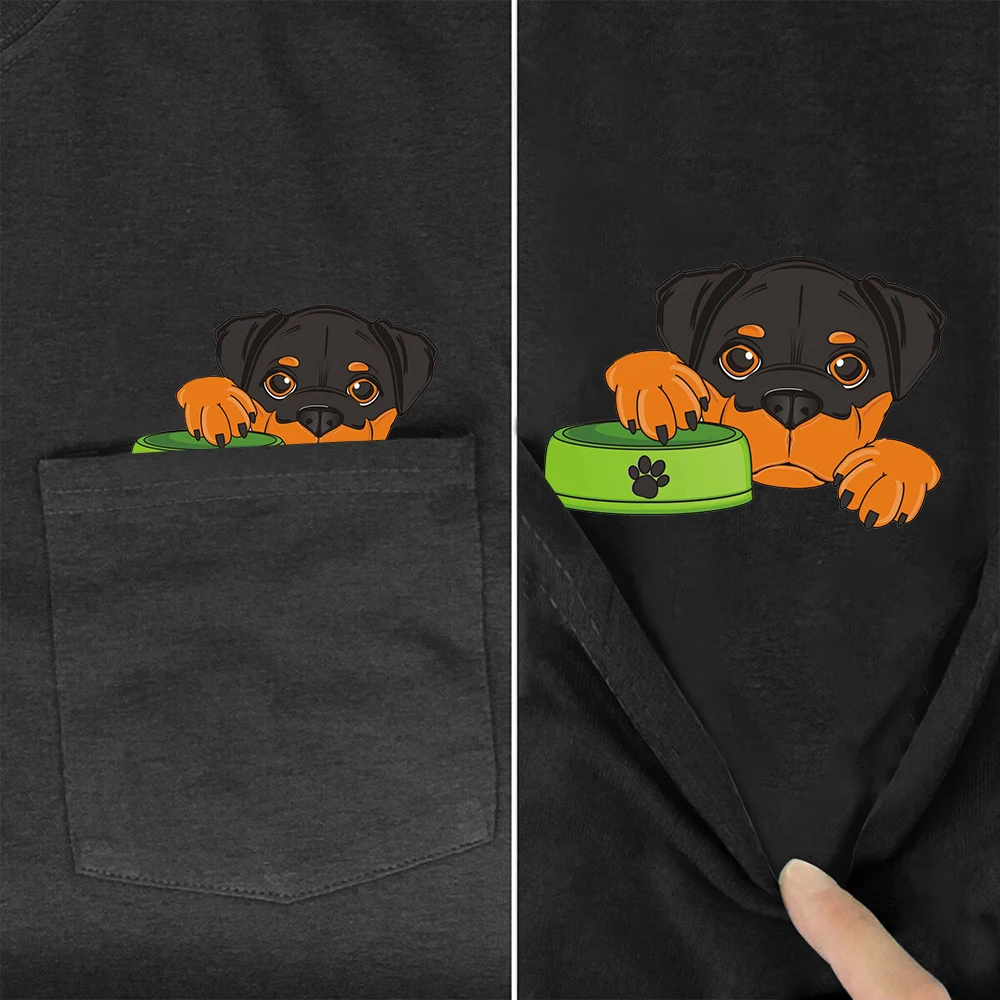 CLOOCL модные хлопковые футболки с забавными животными собаками Ротвейлер