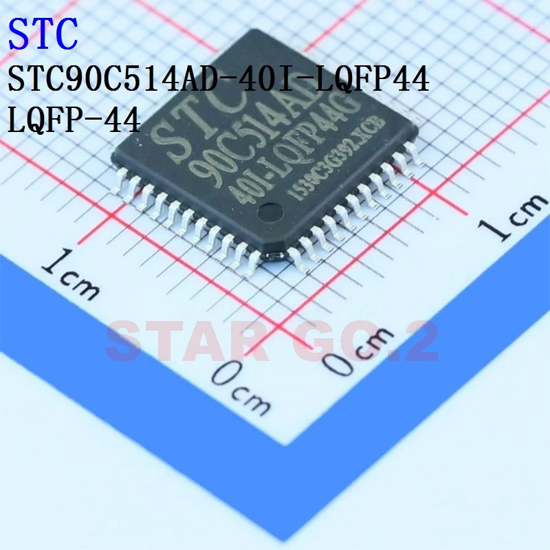 

2PCSx STC90C514AD-40I-LQFP44 LQFP44 STC Microcontroller