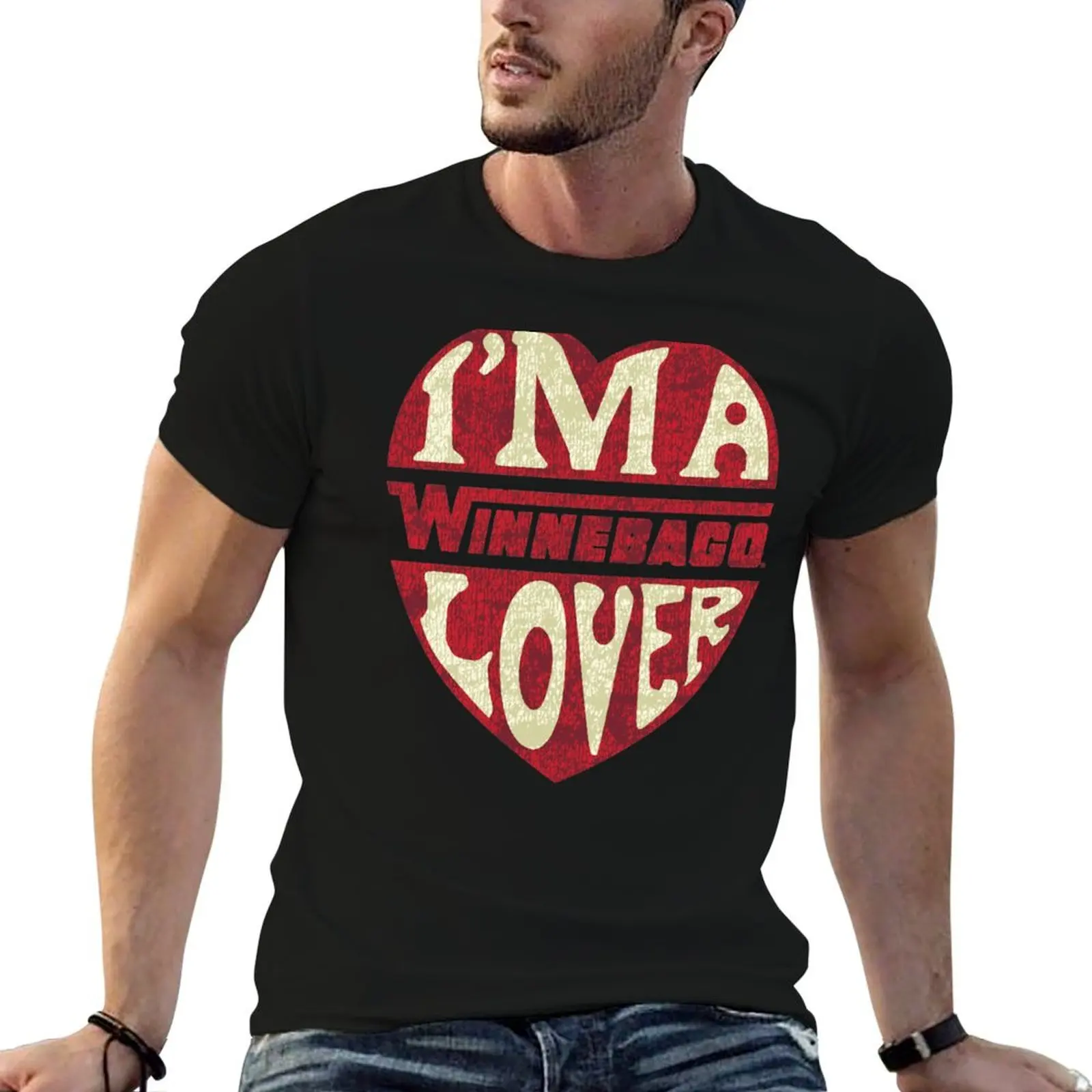 Winnebago Lover - винтажная футболка серии Camper футболки с рисунком аниме роскошная