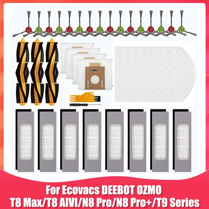 

Replacement Accessory Kit For Ecovacs DEEBOT OZMO T8 AIVI T8 Max N8 Pro N8 Pro+ Robot Vacuum Cleaner