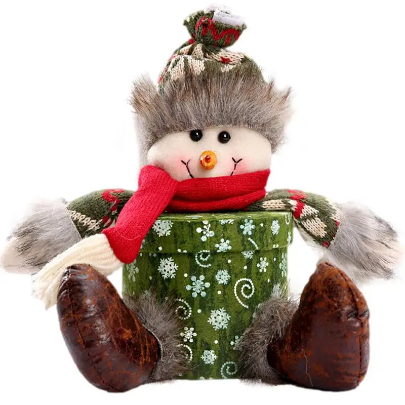 

Рождественские подарочные коробки, Рождественская коробка для подарков с милой куклой, картонные подарочные коробки с Санта-Клаусом, снеговиком, оленем для детей