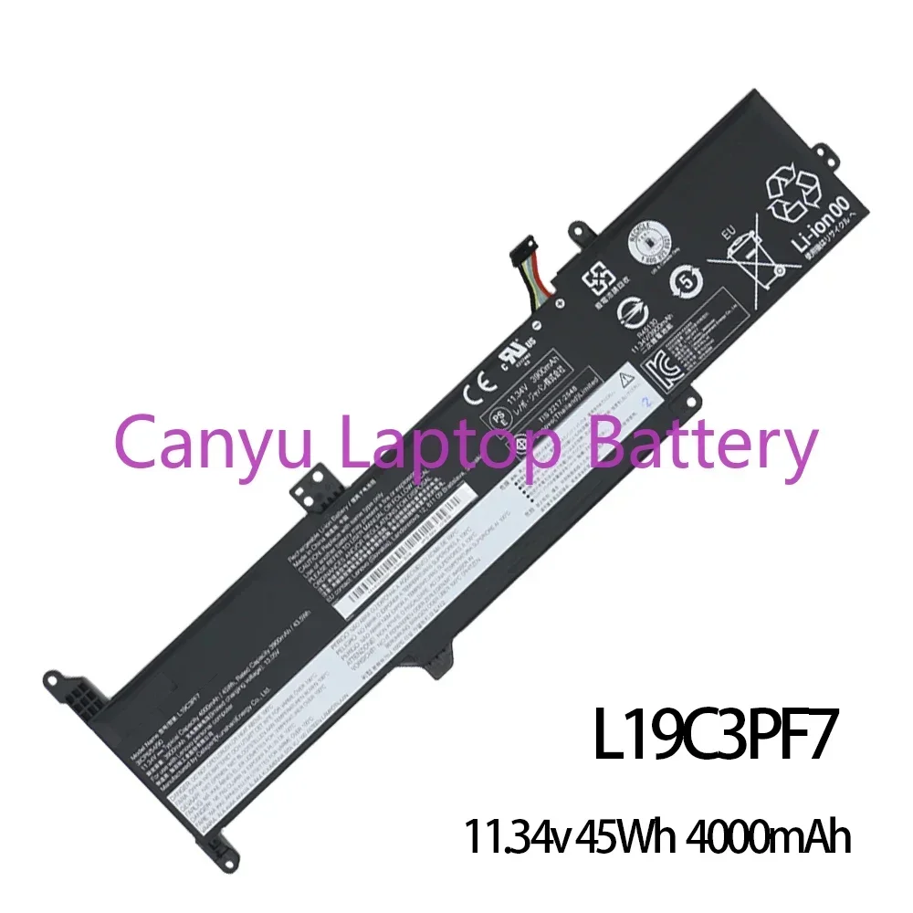 2024 L19C3PF7 L19M3PF3 L19C3PF3 для Lenovo IdeaPad Slim 5 14IIL0 SB10X02601 5B10X02602 11 43 В 45 Втч 4000 мАч Новый