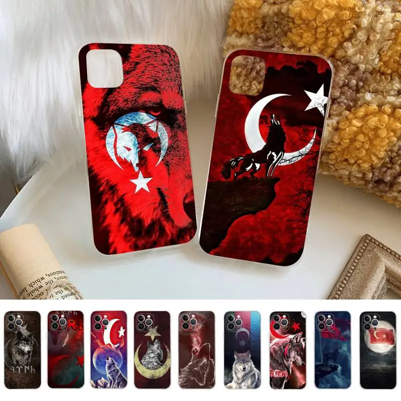 

Republic Of Turkey Flag Phone Case For iPhone 14 11 12 13 Mini Pro XS Max Cover 6 7 8 Plus X XR SE 2020 Funda Shell